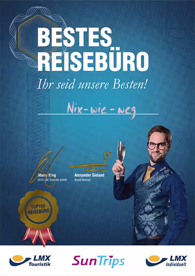 Bestes Reisebüro von LMX