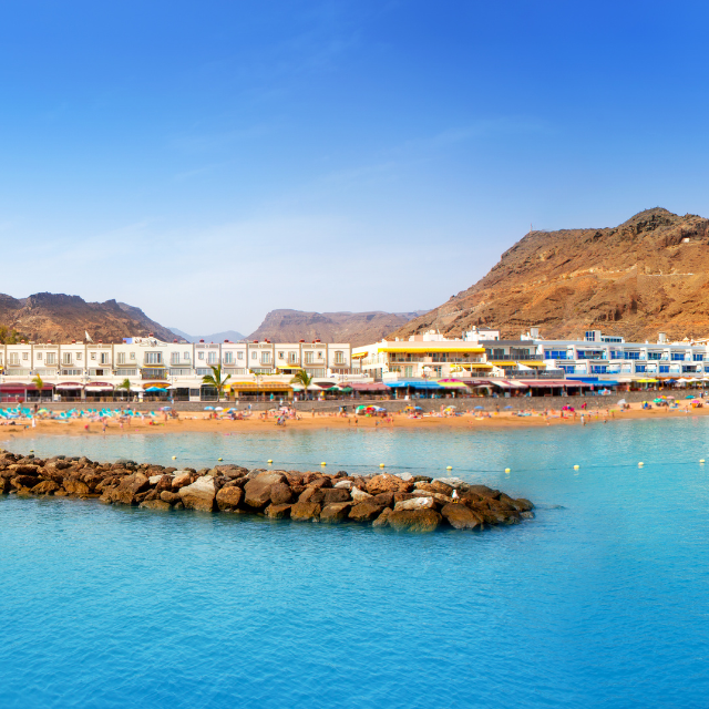 Strand Playa de Mogán auf Gran Canaria