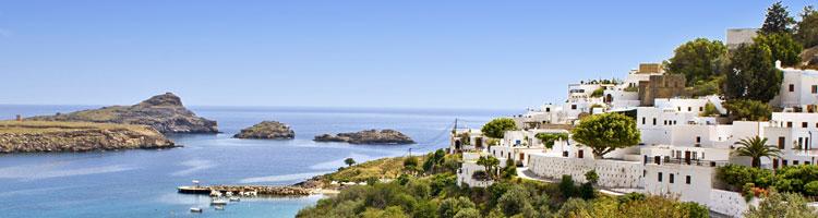 Küstenstadt von Rhodos