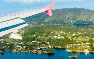 Flieger über Norwegen