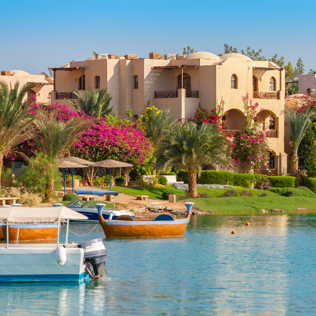 Hotelanlagen und Lagunen in El Gouna