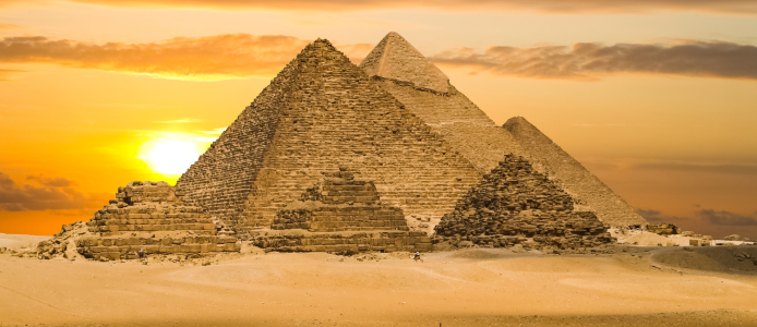 Pyramiden von Gizeh in Ägypten