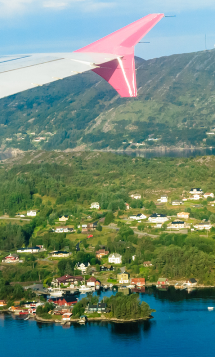 Flieger über Norwegen
