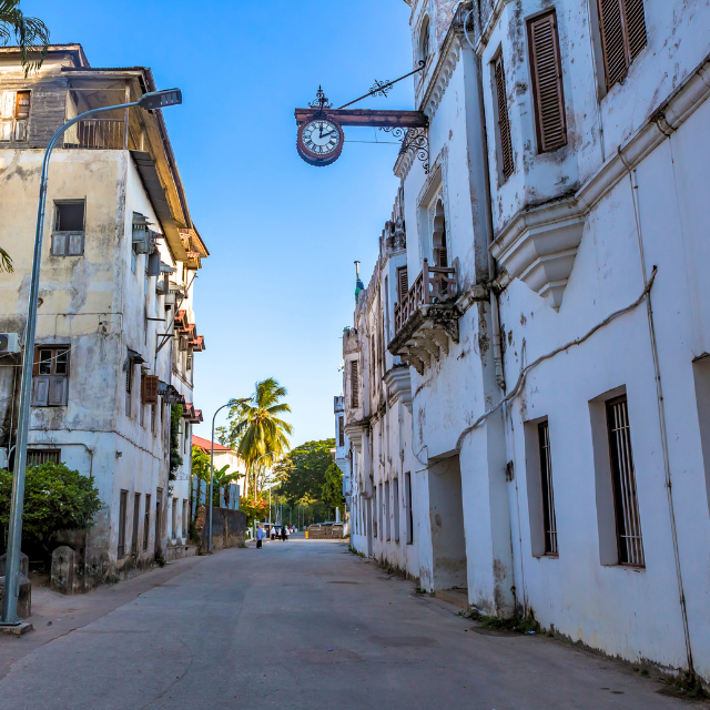 Gasse in Stone Town auf Sansibar