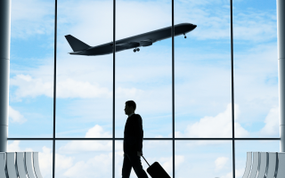 Abflug am Flughafen