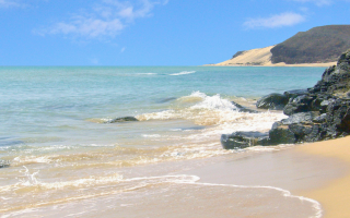 Wellen am Jandia Playa Fuerteventura