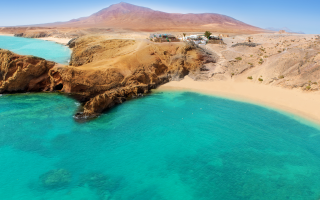Überblick über Playa de Papagayo