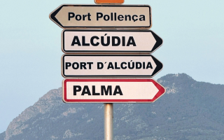 Mallorca Straßenschild