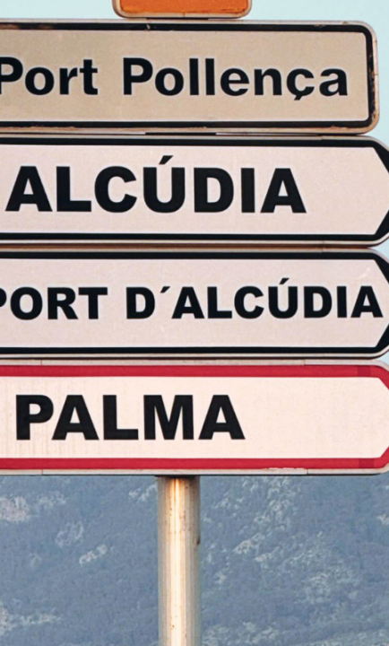 Mallorca Straßenschild
